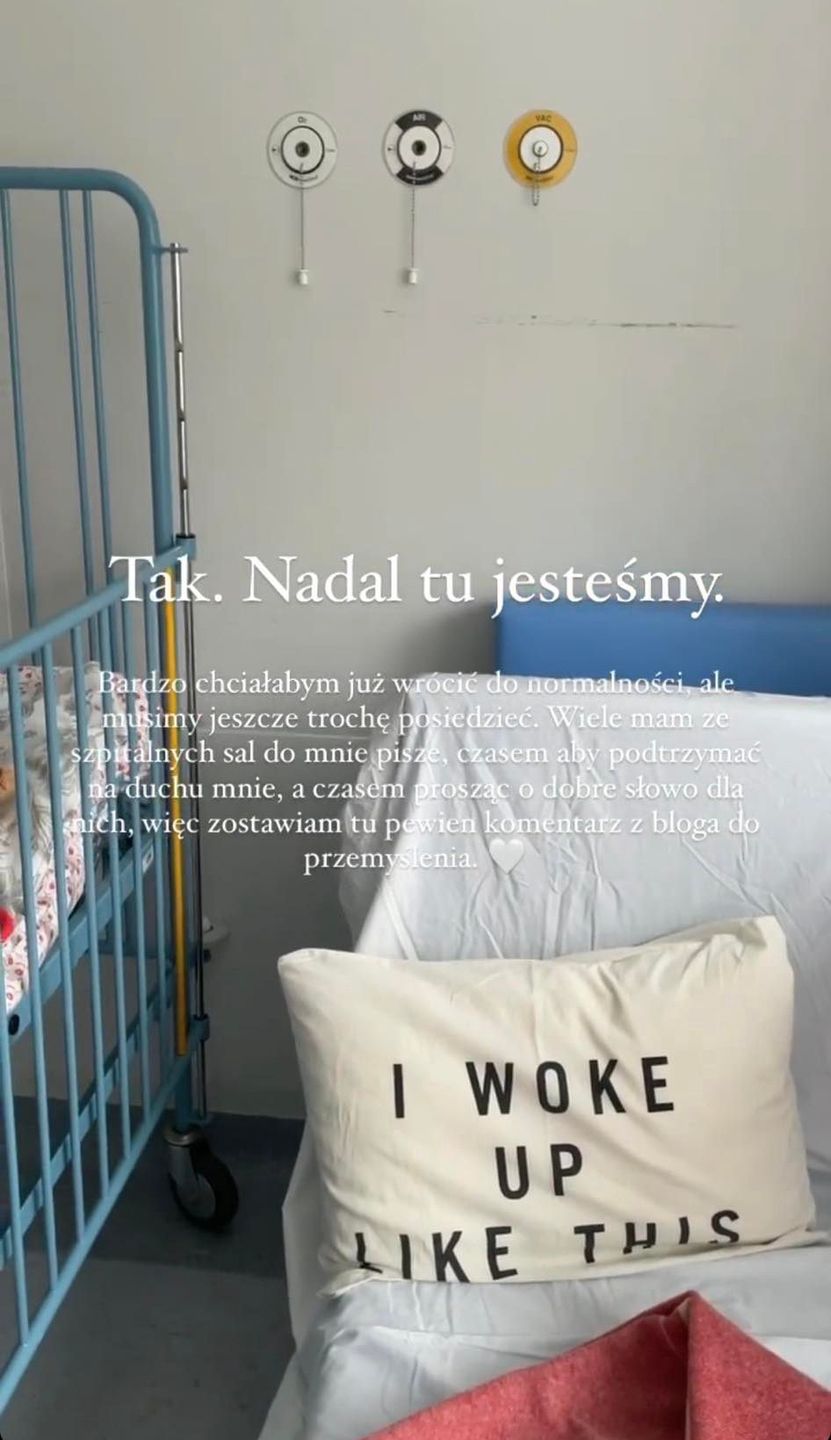 Kasia Tusk w szpitalu z córeczką