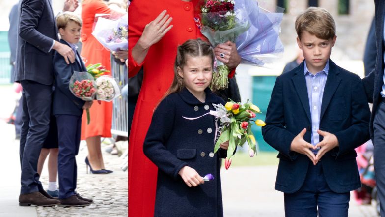 Książę William i Kate Middleton z dziećmi w Walii
