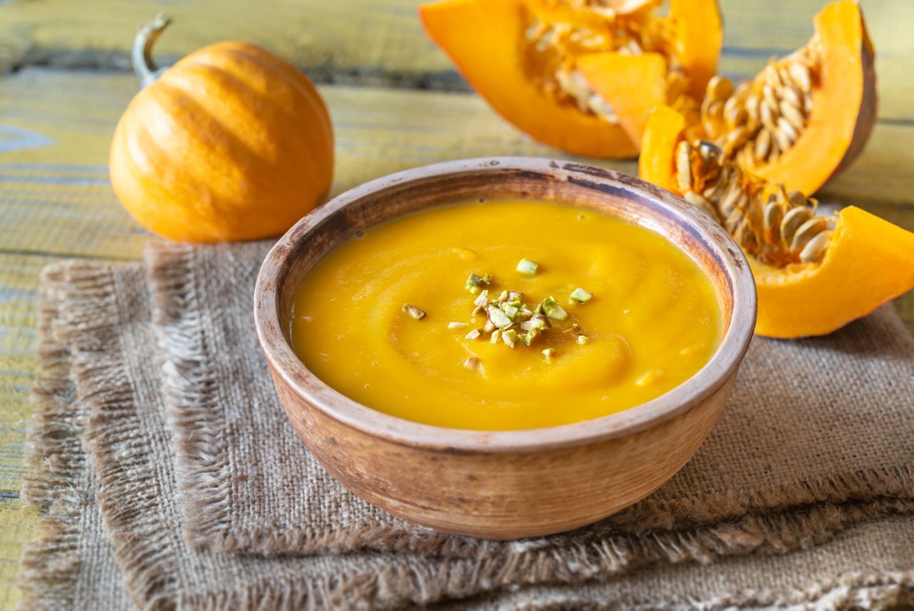 Pumpkin cream soup.