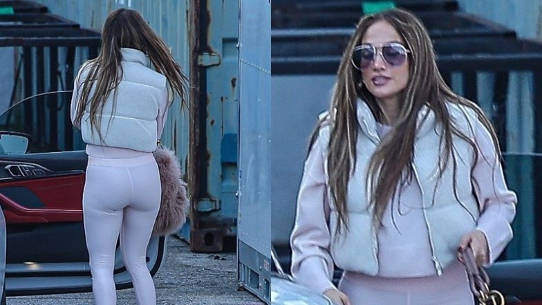 Jennifer Lopez w drodze na próby przed koncertami