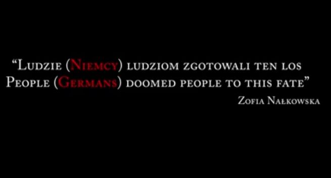 IPN dodał w spocie, że ludzie w cytacie z Nałkowskiej to Niemcy. „To niefortunne, te słowa są uniwersalne”