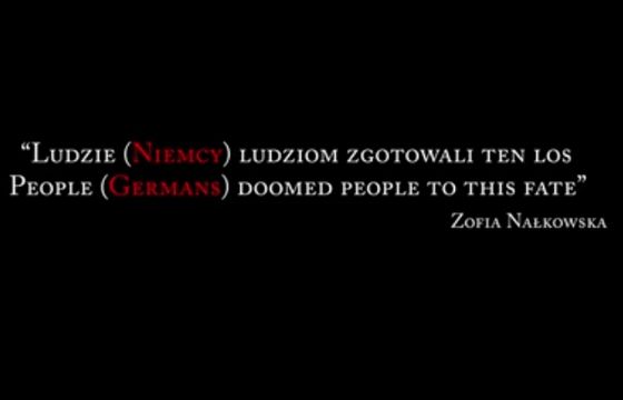 IPN dodał w spocie, że ludzie w cytacie z Nałkowskiej to Niemcy. „To niefortunne, te słowa są uniwersalne”