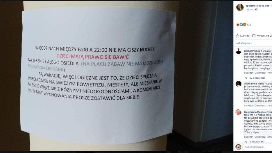 Osiedlowe place zabaw są pieklem dla mieszkańców?