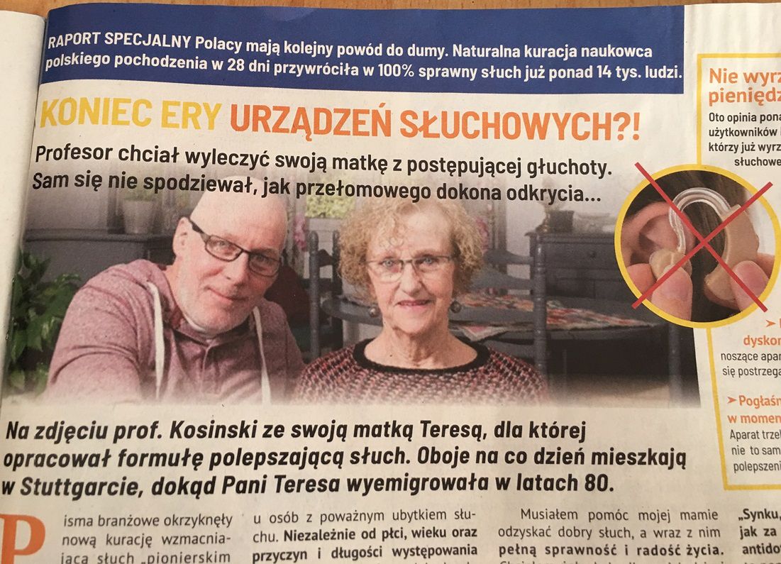 Nieistniejący profesor reklamuje &quot;preparat na słuch&quot;