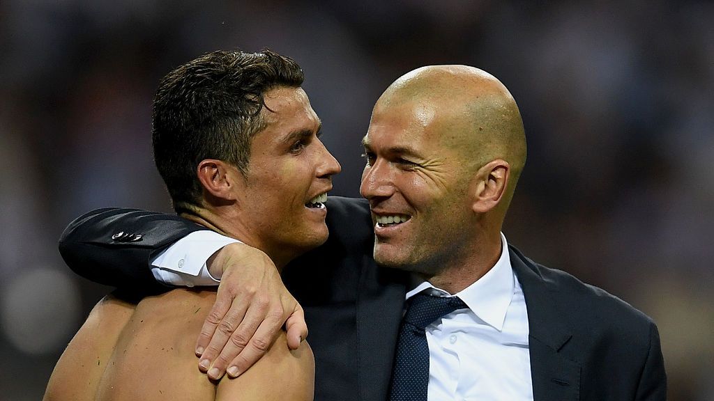 Na zdjęciu od lewej: Cristiano Ronaldo i Zinedine Zidane