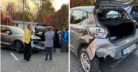 Pomyliła hamulec z gazem. Demolka na parkingu przed szkołą