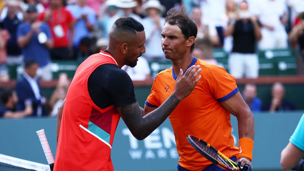 Getty Images / Clive Brunskill / Na zdjęciu: Nick Kyrgios i Rafael Nadal