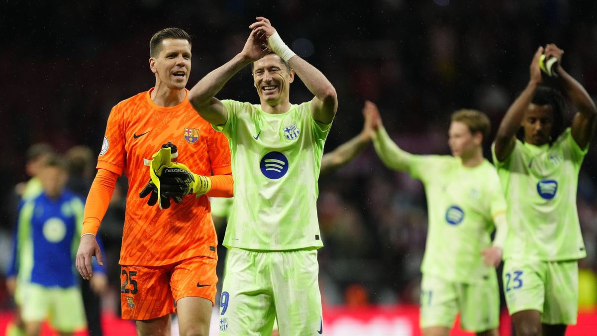 Getty Images / ose Breton/Pics Action/NurPhoto / Na zdjęciu: Robert Lewandowski i Wojciech Szczęsny