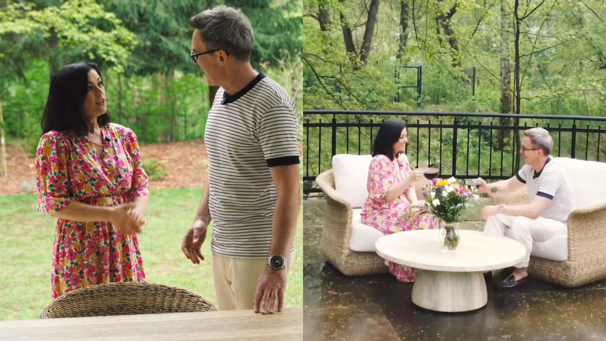 Katarzyna Cichopek pokazała meble tarasowe