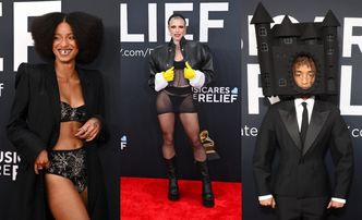 Modowe KOSZMARKI z Grammy 2025: Willow Smith i Julia Fox w bieliźnie, Jaden Smith z zamkiem na głowie