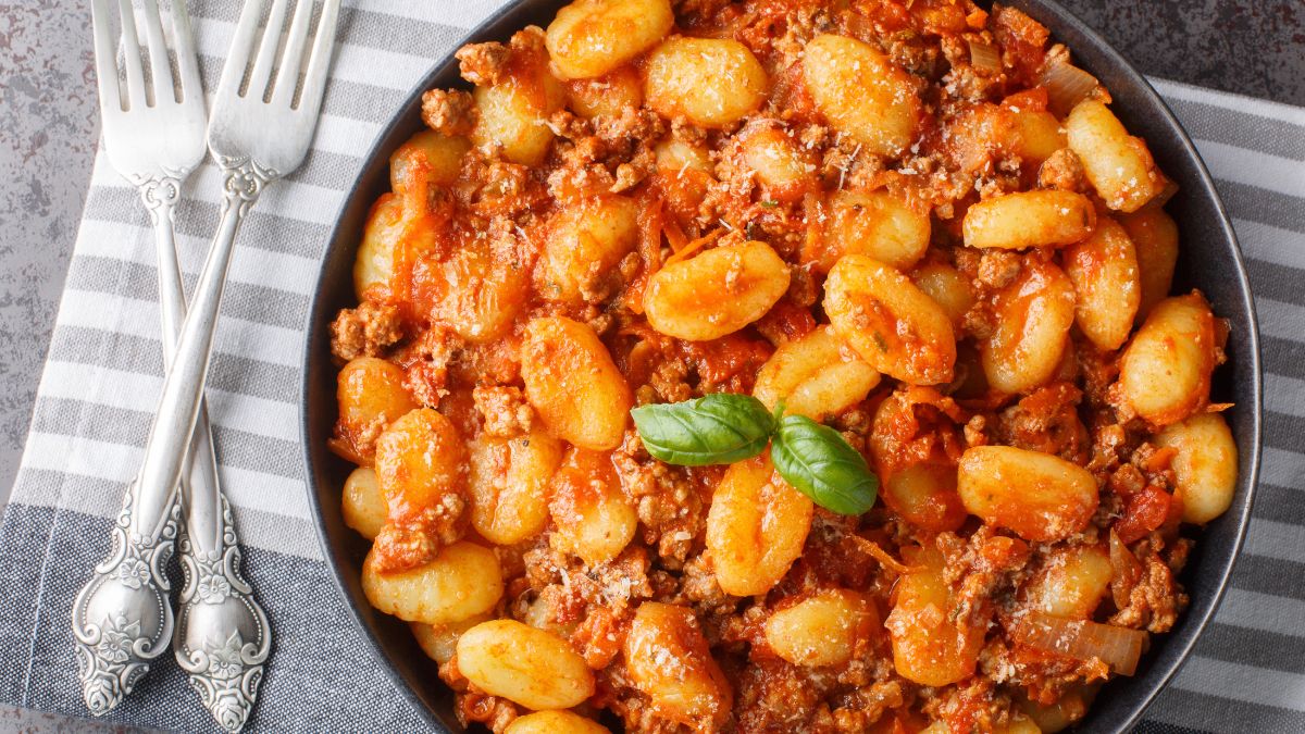 Gnocchi w sosie bolońskim na obiad
