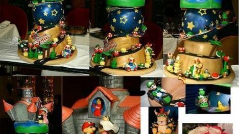Niesamowity tort weselny w stylu Mario 1