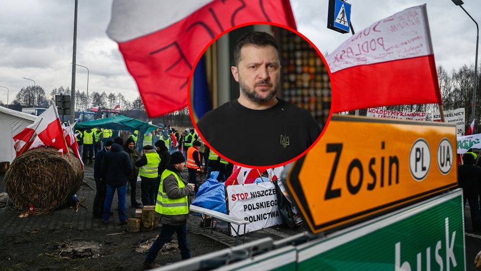 Protesty polskich rolników na granicy z Ukrainą 