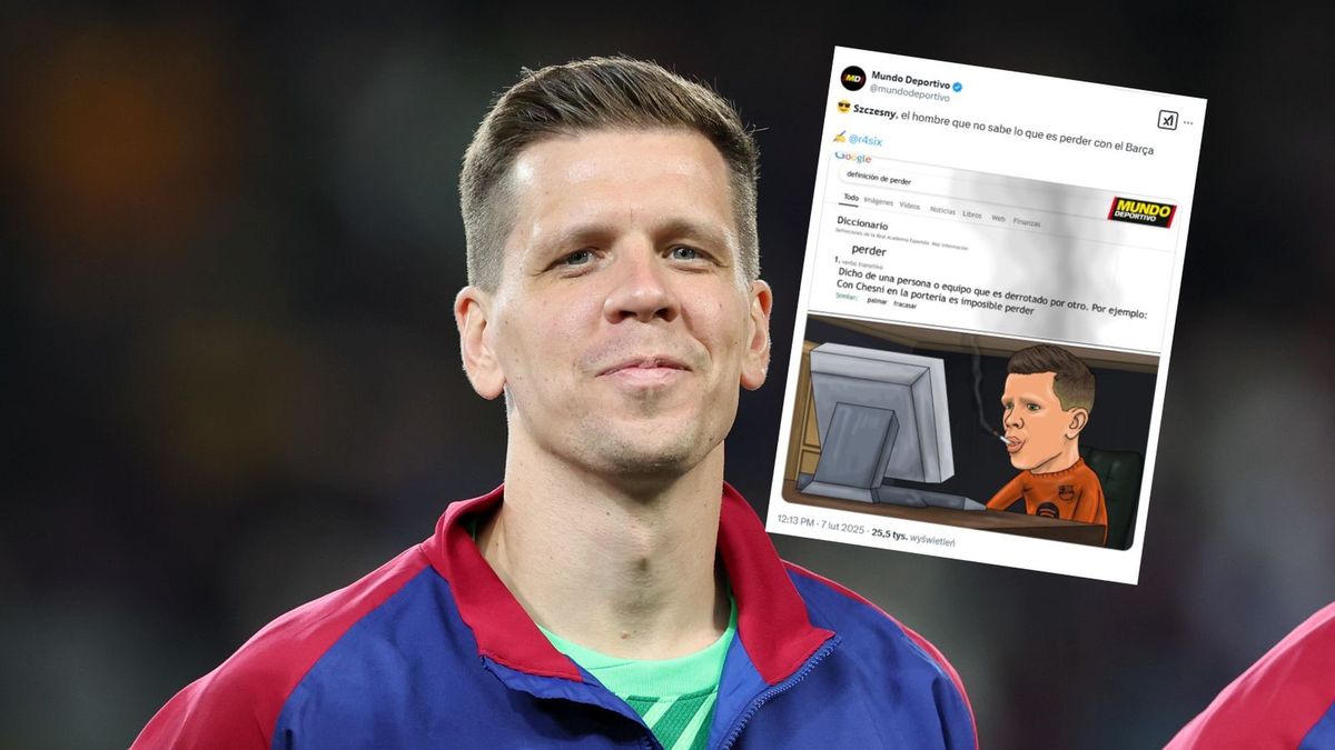 Getty Images / Na zdjęciu: Wojciech Szczęsny (Grzegorz Wajda/SOPA Images/LightRocket via Getty Images), w ramce: grafika z Mundo Deportivo z X