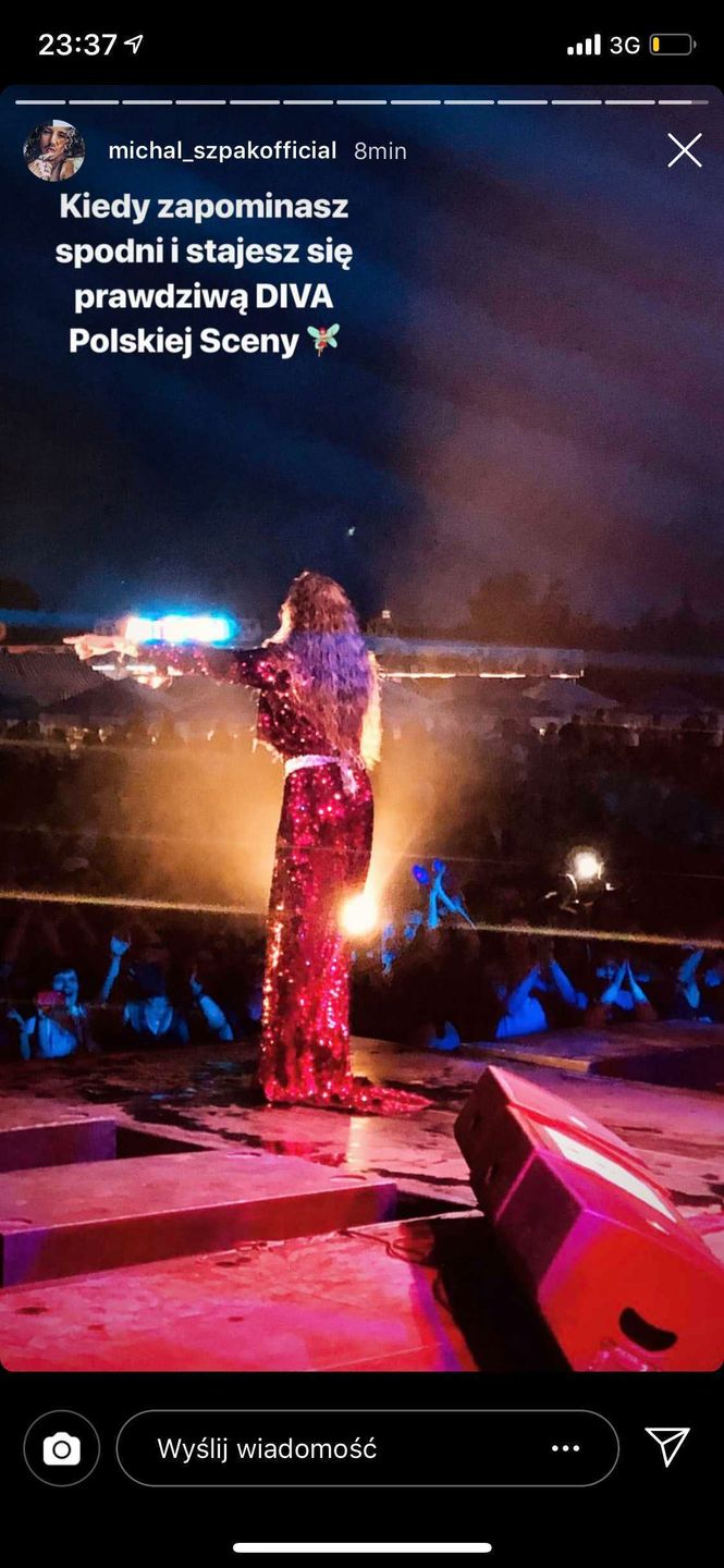 Michał Szpak jako diwa