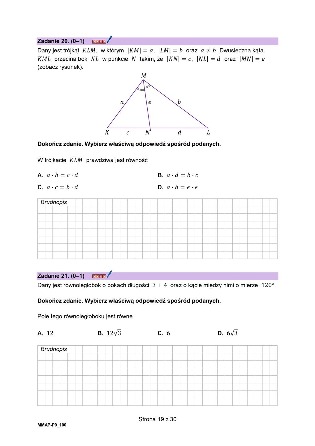 Arkusz matematyka. Matura 2024 w nowej formule
