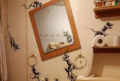 Banksy pokazuje nowe dzieło: "Moja żona nie znosi, jak pracuję w domu"