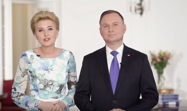Koronawirus w Polsce. Agata Kornhauser-Duda i Andrzej Duda opublikowali nagranie
