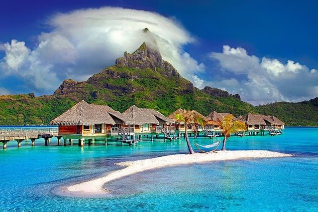Bora-Bora, jedna z wysp przynależnych do Polinezji Francuskiej (fot. Julius Silver/Pixabay)