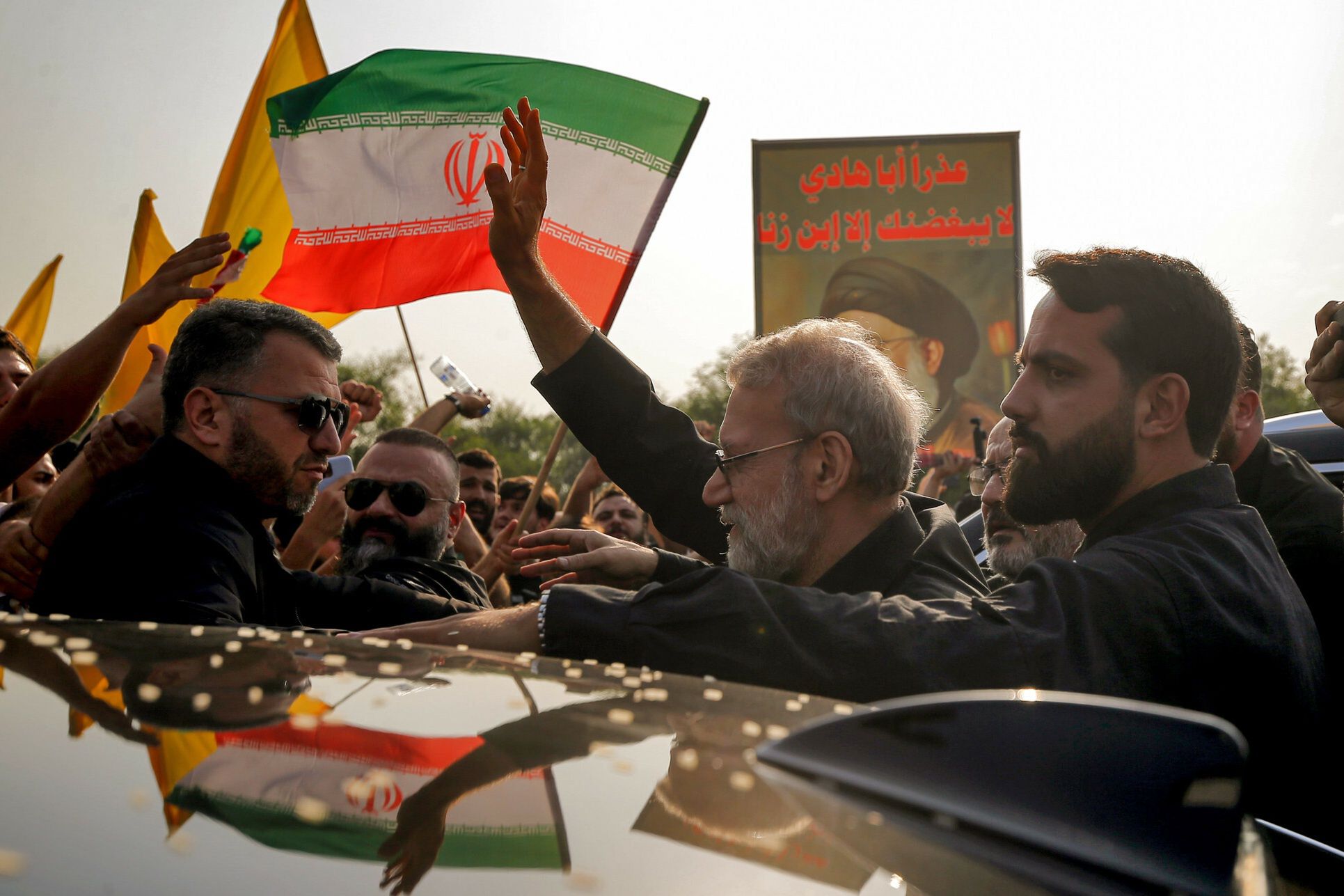 Ali Laridżani podczas wizyty w Libanie