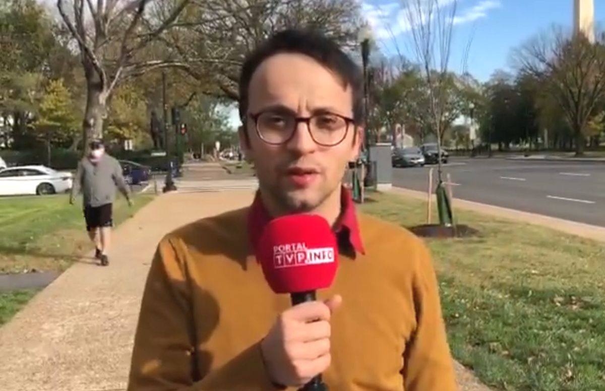 Samuel Pereira poleciał z kamerą do Waszyngtonu. Zaliczał wpadkę za wpadką