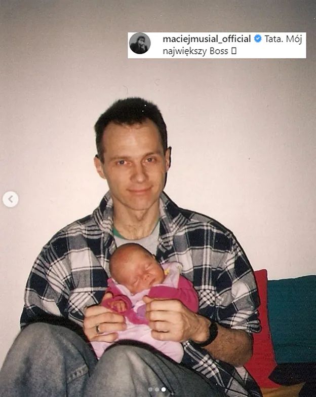 Maciej Musiał z ojcem