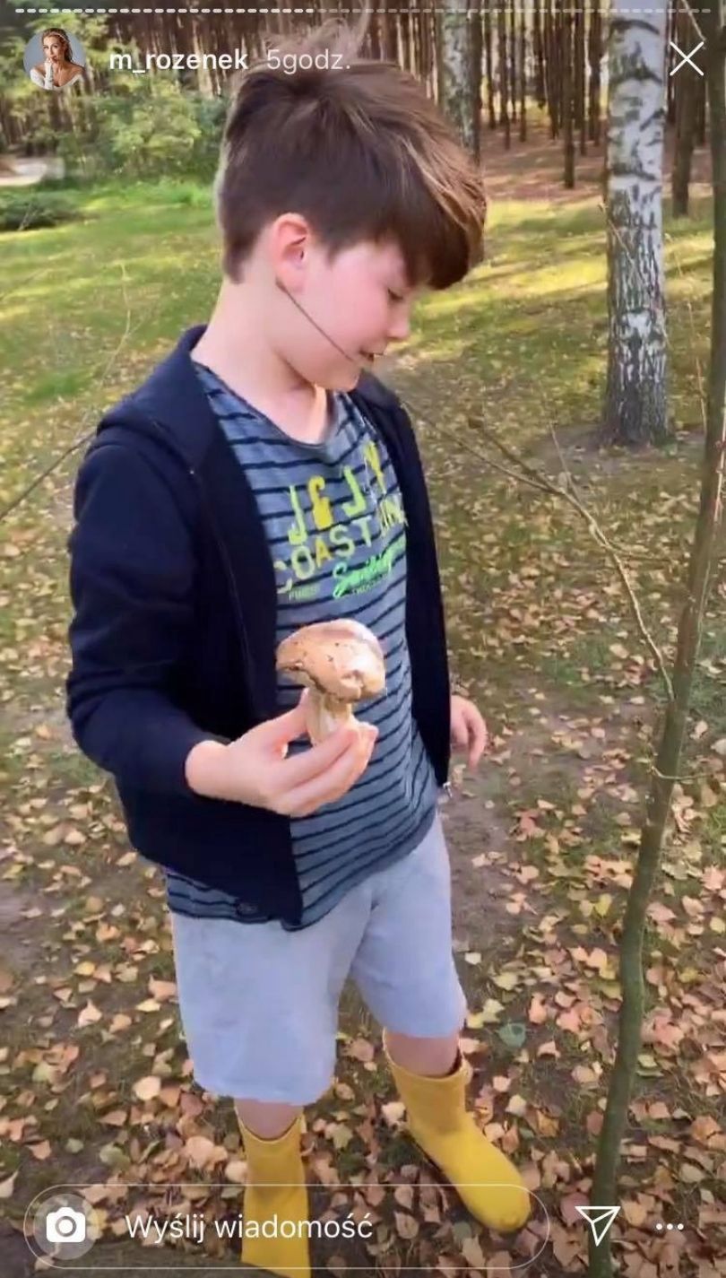 Rodzinne grzybobranie Małgorzaty Rozenek