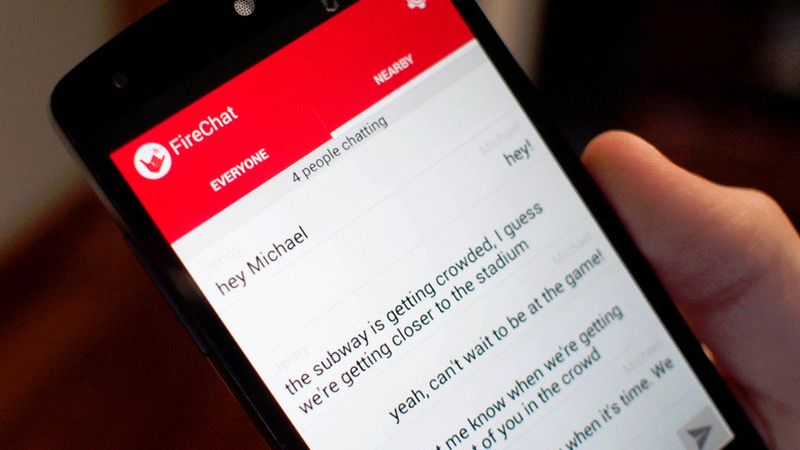 Komunikator FireChat na Androidzie