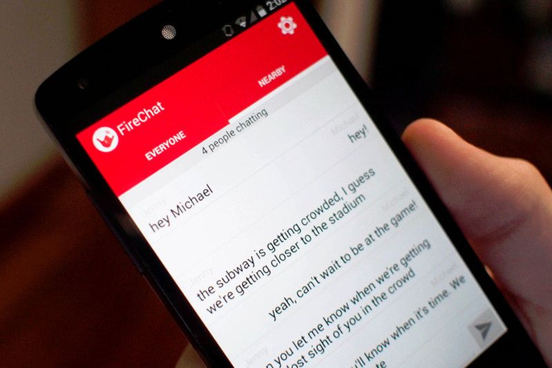 Komunikator FireChat na Androidzie