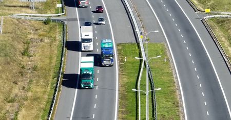 Kontrolowali autostradę z drona. Skupili się na jednym typie wykroczeń