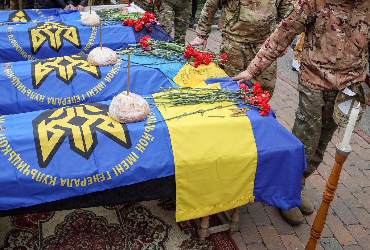 Ukraina. Gwardia Narodowa po raz pierwszy podała wielkość swoich strat wojennych. Do tej pory informowano tylko o pogrzebach poległych mundurowych  
