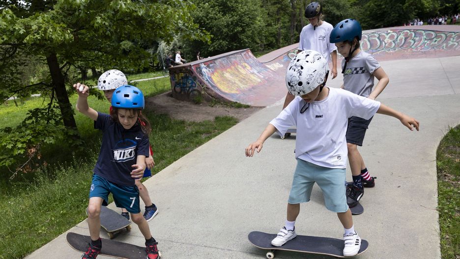 Scenerią warsztatów dla dzieci i młodzieży był skatepark w Parku Jordana