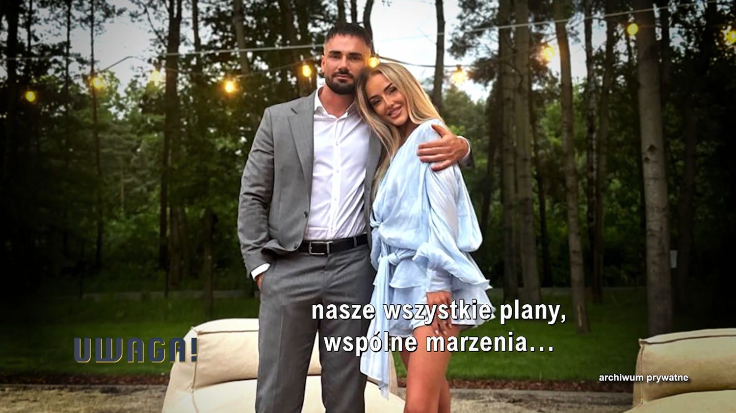 Łukasz Litewka z partnerką
