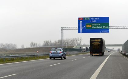 Autostrada A2 Nowy Tomyśl - Konin droższa od 12 stycznia