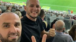 PKO Ekstraklasa. ŁKS - Lechia. Znani kibice na meczu. Marcin Gortat i Bartosz Kurek wspierali ŁKS
