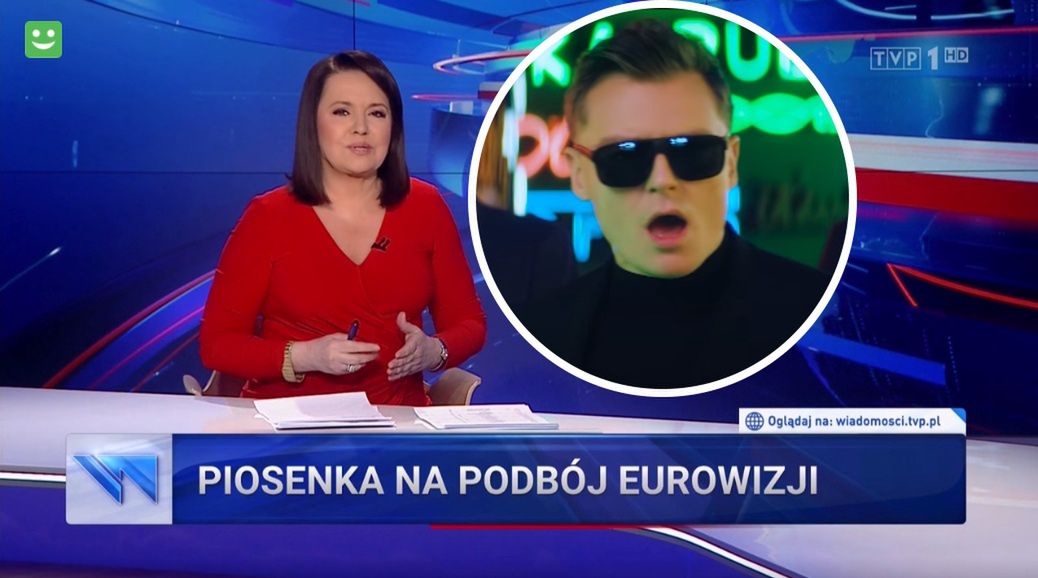 "Wiadomości" promują kolegę z TVP, który wystąpi na Eurowizji