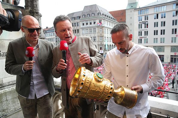 Franck Ribery święcił z Bayernem wielkie triumfy