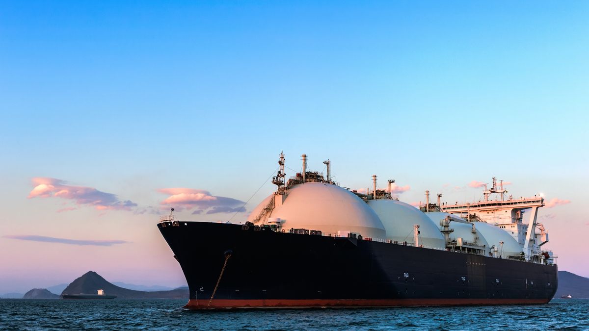 LNG carrier at sunset on the roads.
Far East of Russia. East (Japan) Sea.
Vladimir Serebrianskiy
boat, business, butane, cargo, carrier, clean, commercial, crude, cryogenic, energy, environment, evening, fuel, gas, industry, international, light, liquefied, lng, methane, natural, ocean, power, propane, sea, ship, shipping, sunset, tank, tanker, trade, transport, transportation, travel, vessel, boat, business, butane, cargo, carrier, clean, commercial, crude, cryogenic, energy, environment, evening, fuel, gas, industry, international, light, liquefied, lng, methane, natural, ocean, power, propane, sea, ship, shipping, sunset, tank, tanker, trade, transport, transportation, travel, vessel