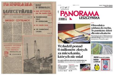 Zrzuty ekranu okładek "Panoramy Leszczyńskiej". 