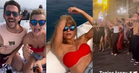Singielka Emilia Komarnicka nie smuci się przed rozwodem. Dokazuje z przyjaciółmi na włoskich wakacjach!