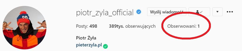 Instagram Piotra Żyły