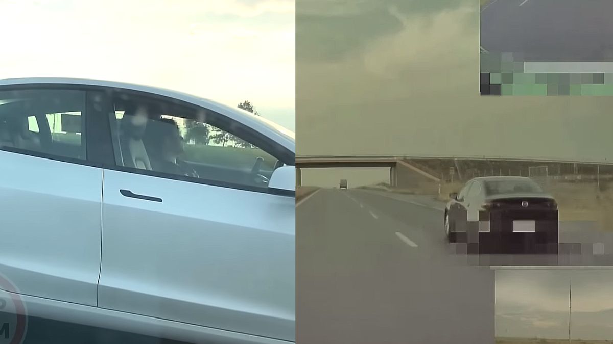 Nowe nagrania w sprawie "śpiącej kobiety w Tesli"