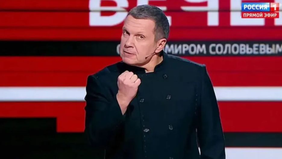 Władimir Sołowjow w programie na antenie Rossija 1