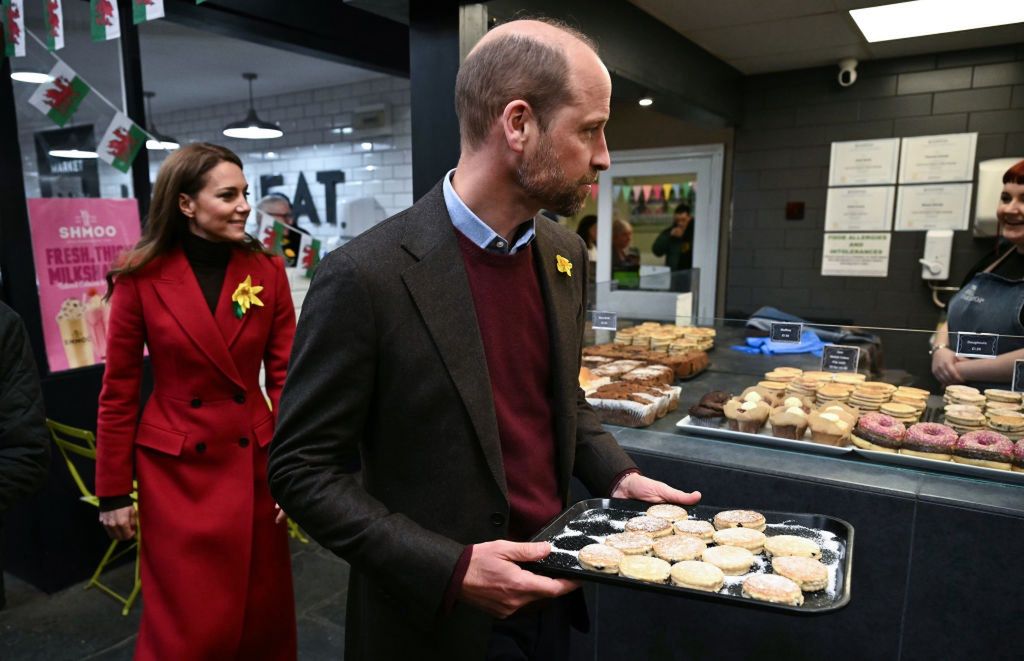 The Duchess Kate and Prince William during their visit to Wales