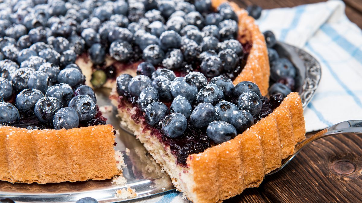 Pyszna tarta z borówkami i serkiem ricotta