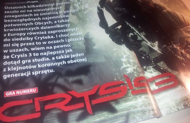 Pierwsza recenzja Crysisa 3 na świecie? W polskim magazynie CD-Action