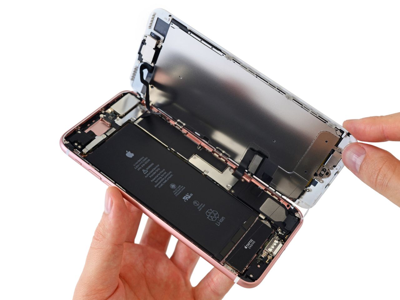 Ogromny akumulator Li-Ion flagowego iPhone'a: 2900 mAh i 3,82 V daje 11,1 Wh (źródło: ifixit.com)