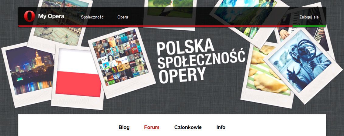 Statystyki polskiego forum przeglądarki Opera w serwisie My Opera