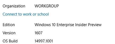 Miła niespodzianka dostarczona przed samym końcem roku – wyciek obrazu Windows 10 Enterprise w kompilacji 14997