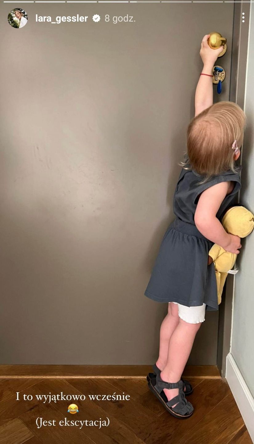 Córka Lary Gessler idzie do żłobka